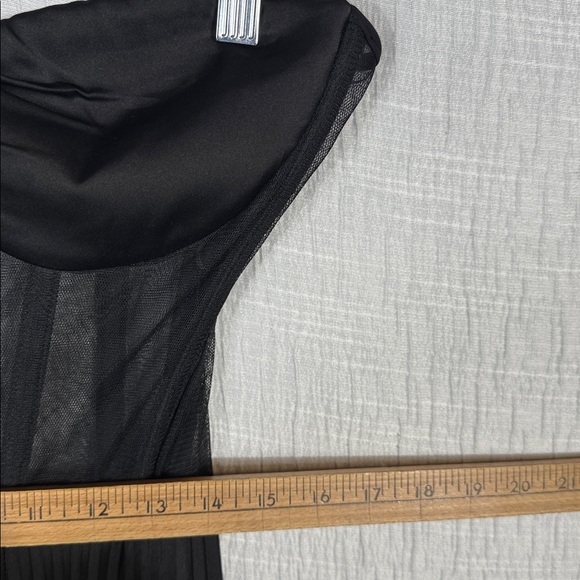 FREE PEOPLE DELFI Claudia Strapless Black Party Maxi Dress Size L NWT - Picture 10 of 13